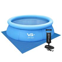 Piscina Inflável Joy Set 2490l Circular 240cm Com Forro Bomba Vg Plus