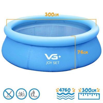 Piscina Inflável Joy Set 4760l Circular 300cm Com Bomba Vg+