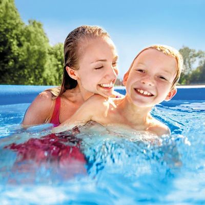 Piscina Inflável Joy Set 2490 L Circular 240 Cm Com Capa Filtro Bomba Forro Kit Limpeza Vg Plus 220v