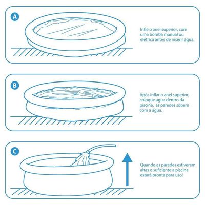 Piscina Inflável Joy Set 4760 L Circular 300 Cm Com Capa Filtro Bomba Forro Vg Plus 220v