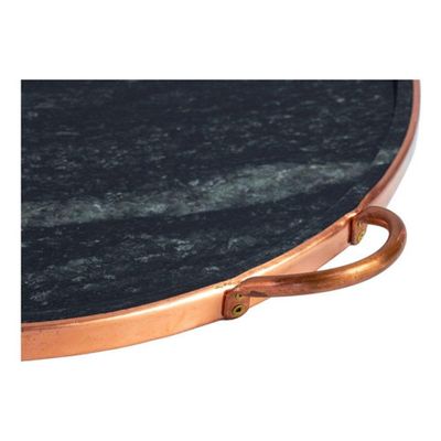 Forma De Pizza Pedra Sabão Grande 37 Cm Cobre