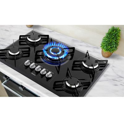 Cooktop a Gás Philco 5 Queimadores Superautomático PCT05TC Bivolt Bivolt