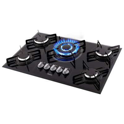 Cooktop a Gás Philco 5 Queimadores Superautomático PCT05TC Bivolt Bivolt