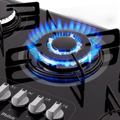 Cooktop a Gás Philco 5 Queimadores Superautomático PCT05TC Bivolt Bivolt