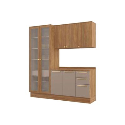 Cozinha Completa Kappesberg 4 Peças Botanic M656 Nogueira/Fendi