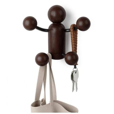 Cabide Cabideiro De Parede Woody Tabaco - Umbra