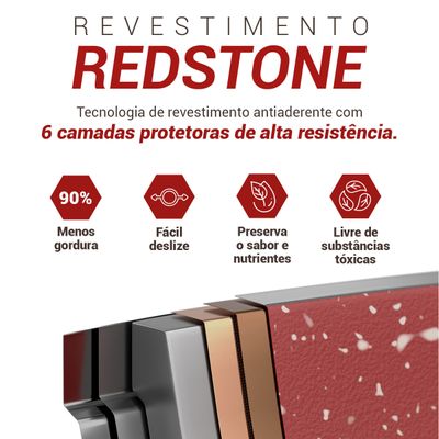 Panela Philco 1,4L com Tampa de Vidro Redstone PPH160APR -