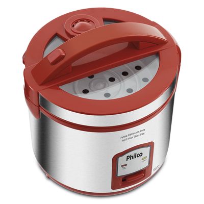 Panela de Arroz Philco PH10V 10 xícaras Visor Glass Inox 127V