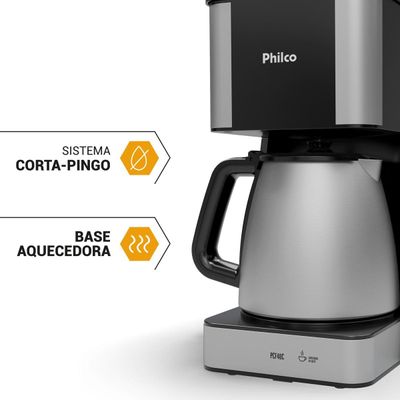 Cafeteira Philco PCF40C Inox 40 Cafezinhos 1,6L 950W 127V