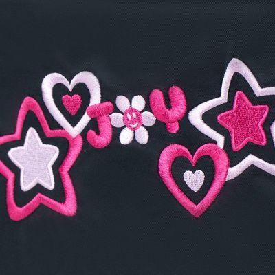 Estojo Box Feminino Grande BG Joy Preto U / Preto
