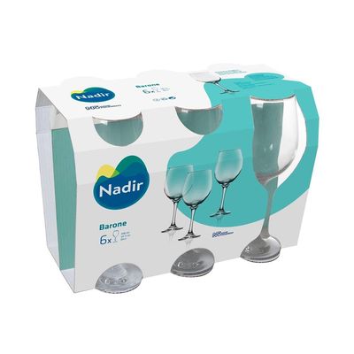 Conjunto de Taças para Água Nadir Barone 490 ml – 6 Peças