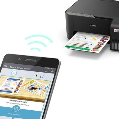 Impressora Multifuncional Tanque de Tinta Epson EcoTank L3250 Wireless Bivolt Preta