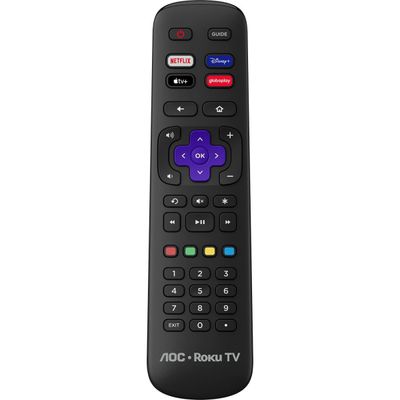 Smart TV 32" HD AOC 32S5155/78G Roku TV Wi-Fi Dolby Audio Preta
