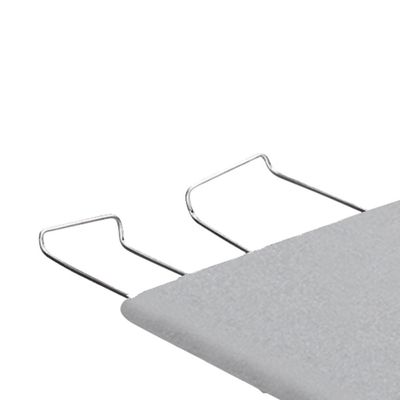 Tábua de Passar Roupa Utimil Ajustável com Ponta e Suporte para Ferro  Branco/Cinza