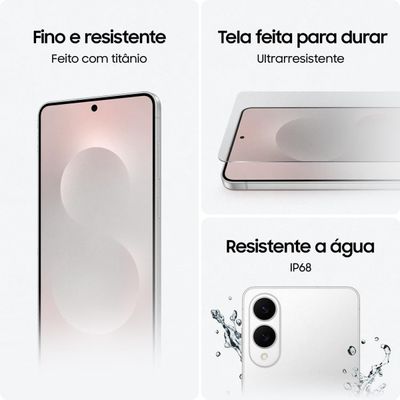 "Smartphone Samsung Galaxy S25 Edge Tela 6.7"" 512GB 12GB RAM Câmera 200MP JetBlack"