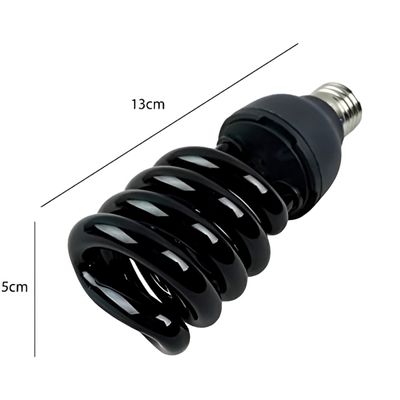 Lâmpada Espiral Luz Ultravioleta Fluorescente Iluminação - Efeito Neon Fluorescente 360°
