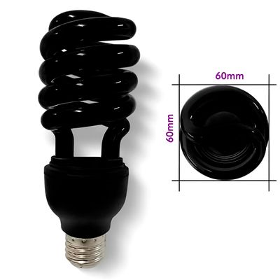 Lâmpada Espiral Luz Ultravioleta Fluorescente Iluminação - Efeito Neon Fluorescente 360°