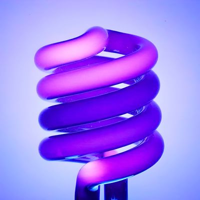 Lâmpada Espiral Luz Ultravioleta Fluorescente Iluminação - Efeito Neon Fluorescente 360°