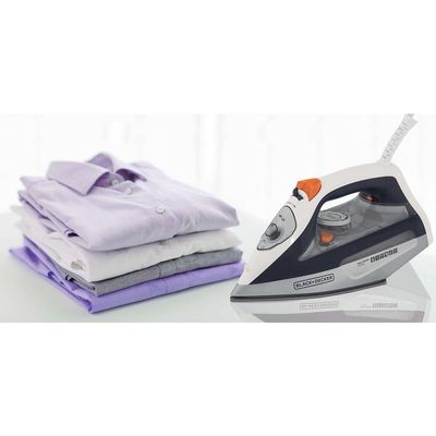 Ferro de Passar a Vapor Black Decker FX3100 com Sistema Antigotejamento - Branco e Cinza branco,preto,cinza,laranja / 220