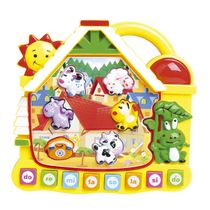 Piano Musical Educativo Paradise Casinha - Dm Toys 5529
