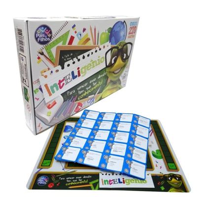 Jogo De Tabuleiro Inteligênio Com 270 Cartas - Pais E Filhos 2825