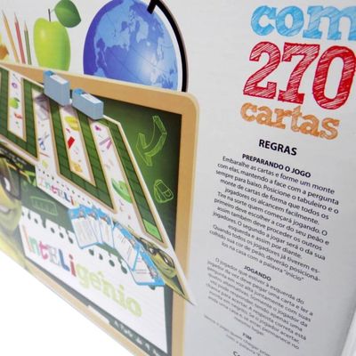 Jogo De Tabuleiro Inteligênio Com 270 Cartas - Pais E Filhos 2825