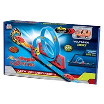 Pista Para Carrinho Duplo Looping 0300 - Braskit