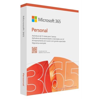 Microsoft Office 365 Personal Licença Anual 1 Usuário 5 Dispositivos 1TB OneDrive