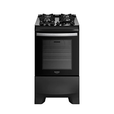 Fogão 4 Bocas Dako Supreme Glass com Mesa de Vidro e Acendimento Automático Preto - Bivolt