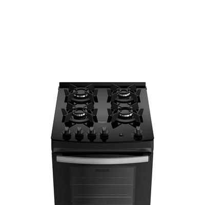 Fogão 4 Bocas Dako Supreme Glass com Mesa de Vidro e Acendimento Automático Preto - Bivolt