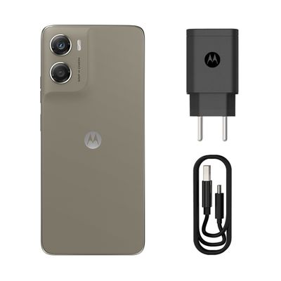 Smartphone Motorola Moto g06 4G Tela 6,9 256GB Câmera 50MP Bege