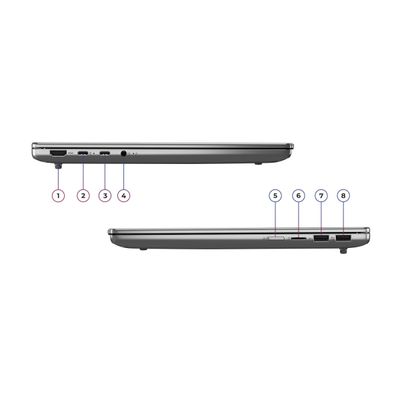 Notebook Lenovo 14” Ideapad Slim 5 83NJ0002BR Windows 11 AMD Ryzen AI 5 330 16GB RAM e 512GB SSD Luna Gray