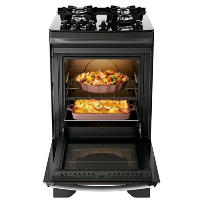 Fogão 4 Bocas Dako Supreme Glass com Mesa de Vidro e Acendimento Automático Preto - Bivolt
