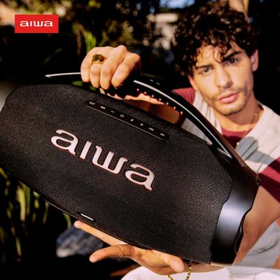 Caixa de Som Aiwa Boombox Plus com 3 Alto-falantes Bivolt e com Proteção IP66 Contra Água e Poeira - 200w