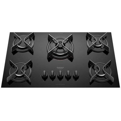 Cooktop a Gás 5 Bocas Dako Supreme com Queimador Tripla Chama Preto – Bivolt