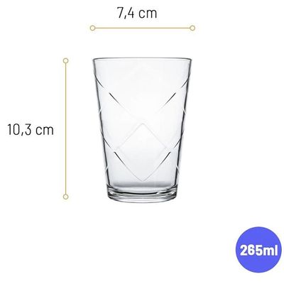 Conjunto de Copos Nadir Maracatu 280 ml – 6 Peças