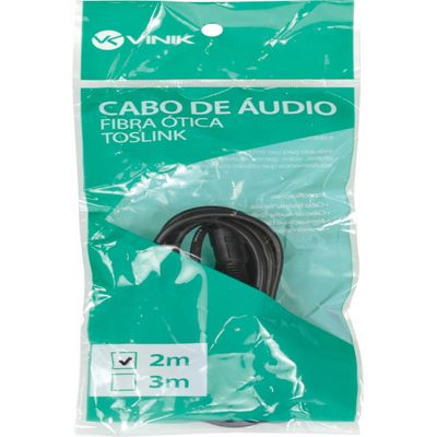 Cabo Optico de Audio Toslink 2 Metros ATC-2