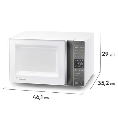 Forno de Micro-ondas Electrolux Efficient ME23B com Função Manter Aquecido Branco - 23 L Branco / 220