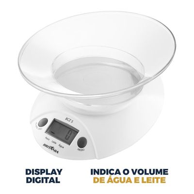 Balança para Cozinha Britânia BCZ5 Pilhas