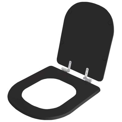 Assento Sanitário Soft Close Life Preto Para Vaso Celite