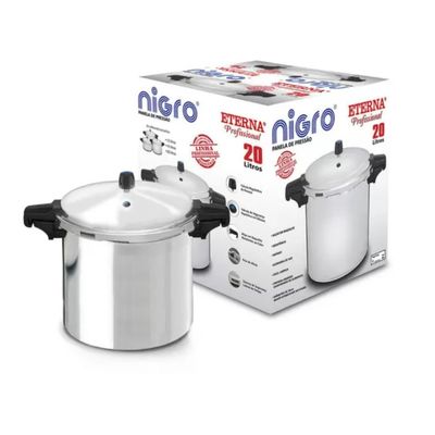 Panela De Pressão Nigro Eterna Profissional 20 Litros Polida