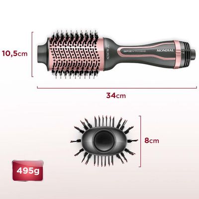 Escova Secadora Mondial Keratin ES-11 1200W Grey Rose - Bivolt