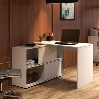 Mesa Artany Mingle com 2 Portas - Branco