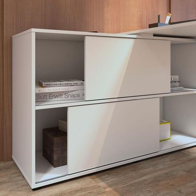 Mesa Artany Mingle com 2 Portas - Branco