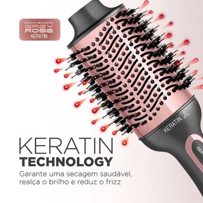 Escova Secadora Mondial Keratin ES-11 1200W Grey Rose - Bivolt