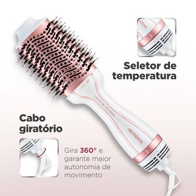 Escova Secadora Mondial ES-50 1200W/1300W - White Rose
