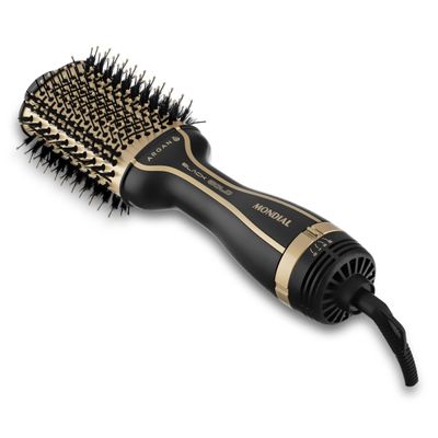 Escova Secadora Mondial Black Gold Argan ES-15 1200W Preta - Bivolt