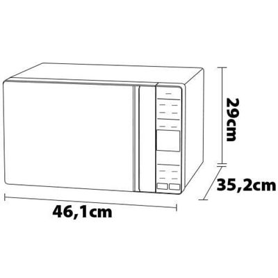 Forno de Micro-ondas Electrolux Efficient ME23B com Função Manter Aquecido Branco – 23 L Branco / 220