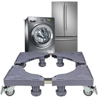 Suporte Geladeira Maquina De Lavar Lava E Seca 4 Pé 4 Roda