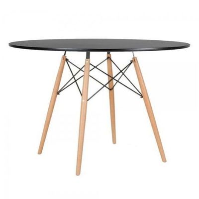 Mesa Eiffel Preta 90cm Madeira ? Ideal Para Cozinha, Sala De Jantar Ou Escritório